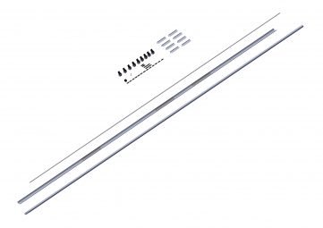 Kit d’essieu, 7,5 cm avec barre faîtière pour remorques 11,5-12 m (B1-102557 & B2-102548)