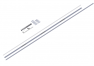 Kit d’essieu, 7,5 cm avec barre faîtière pour remorques (12,5-14,5 m) (B1-102558 & B2-102549)